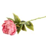 Sztuczna Gałązka piwonia w kolorze różowym- Dekoracja o Wysokości 64 cm - obrazek 3