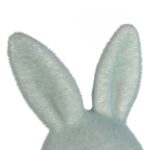 Zając ozdoba wielkanocna welurowa flokowana Niebieska L 25 cm - obrazek 3