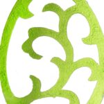 Zielone Jajko Wielkanocne na Wstążkach 70cm - Zawieszka Dekoracyjna - obrazek 2