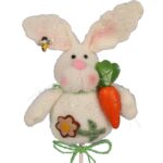 Zajączek pluszowy z marchewką pik - obrazek 2