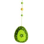 Jajka filcowe girlanda zestaw 6 sztuk 7cm zielone