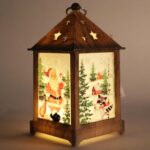Latarnia Świąteczna z Figurką Mikołaja LED - obrazek 3