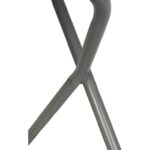 Składane Krzesło Stalowe w Kolorze Białym o Wymiarach 45x46x80cm - obrazek 3