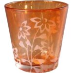 Świecznik pomarańczowy 6 cm