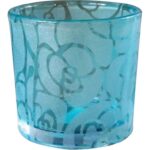 Mały świecznik niebieski