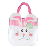 Torba Wielkanocna Filcowa w Kształcie Zająca - Żółta, 40x26x20cm