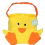 Żółta Torba na Prezenty Wielkanocne w Kształcie Kurczaka z Filcu
