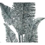 Gałązka brokatowa niebieska  78 cm - obrazek 3