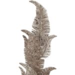 Efektowna gałązka paproci z brokatem i cekinami, kolor szampana, 78 cm - obrazek 2