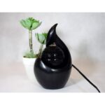 Fontanna Dekoracyjna LED z Pompką, Kolor Czarny, Nawilżająca Powietrze F001B - obrazek 3