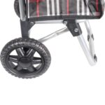 Torba na kółkach Wózek czarny kratka - obrazek 2