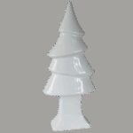 Choinka ceramiczna dekoracja świąteczna biała