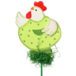 KURA DREWNIANA NA PIKU WIELKANOC ZIELONA - obrazek 2