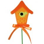 Karmnik na ptaki o wysokości 28 cm w kolorze pomarańczowym - obrazek 2