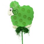 BARANEK DREWNIANY NA PIKU WIELKANOC ZIELONY - obrazek 2