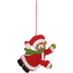 DEKORACJA ŚWIĄTECZNA Z FILCU GIRLANDA Z MISIAMI 110 CM - obrazek 3