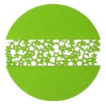 Serweta filcowa okrągła w gwiazdki w kolorze zielonym