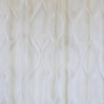 Firana Welurowa z Koralikowym Akcentem w Kolorze Jasnego Kremu