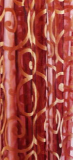 Firana bordowo -beżowa - obrazek 2