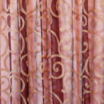 Firana bordowo -beżowa