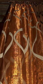 Firana brązowo-beżowa [FIR/1c]