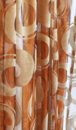 Firana brązowo-beżowa [FIR/1k] - obrazek 2