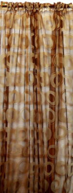 Firana brązowo-beżowa [FIR/1k]
