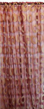 Firana bordowo- beżowa[FIR/1n]