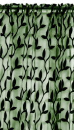 Firana zielono-czarna [FIR/ZIEL]