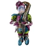 Elegancki Pierrot z Ceramicznym Akcentem i Pozytywką