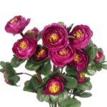 BUKIET KAMELII 35 CM KOLOR FIOLETOWY - obrazek 2