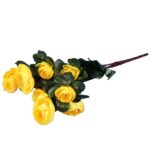 BUKIET KAMELII 35 CM KOLOR ŻÓŁTY - obrazek 3