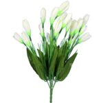 Bukiet 20 Sztucznych Krokusów Białych - Dekoracja o Wysokości 35 cm