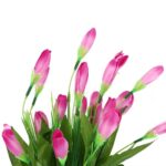 Bukiet Sztucznych Krokusów o Kolorze Jasno Różowym - 20 Sztuk, 35 cm Wysokości - obrazek 2