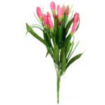 Sztuczny Bukiet 20 Różowych Krokusów - Dekoracja o Wysokości 35 cm