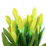 Bukiet Sztucznych Krokusów w Kolorze Zielonym - 20 Sztuk, Wysokość 35cm - obrazek 2