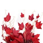 BLUSZCZ BUKIET 7 GAŁĄZEK 63 CM KOLOR CZERWONY - obrazek 2