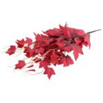 BLUSZCZ BUKIET 7 GAŁĄZEK 63 CM KOLOR CZERWONY - obrazek 3