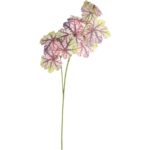 CALADIUM GAŁĄZKA LIŚCI OZDOBNYCH 82 CM KOLOR FIOLETOWY