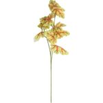 CALADIUM GAŁĄZKA LIŚCI OZDOBNYCH 82 CM KOLOR ZIELONO CZERWONY