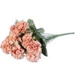 BUKIET 10 CHRYZANTEM 43 CM KOLOR JASNY ŁOSOŚ - obrazek 3