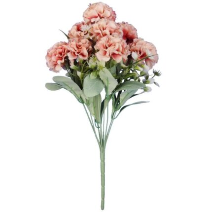 BUKIET 10 CHRYZANTEM 43 CM KOLOR JASNY ŁOSOŚ