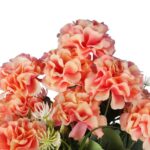 BUKIET 10 CHRYZANTEM 43 CM KOLOR POMARAŃCZOWY - obrazek 2