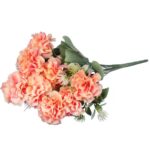 BUKIET 10 CHRYZANTEM 43 CM KOLOR POMARAŃCZOWY - obrazek 3