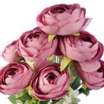 BUKIET 10 KACZEŃCY 44 CM KOLOR PUDROWY RÓŻ - obrazek 2