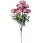 BUKIET 10 KACZEŃCY 44 CM KOLOR PUDROWY RÓŻ