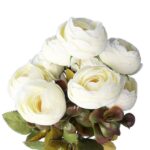 BUKIET 9 KACZEŃCY JESIENNYCH 40 CM KOLOR BIAŁY - obrazek 2