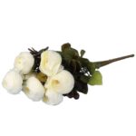 BUKIET 9 KACZEŃCY JESIENNYCH 40 CM KOLOR BIAŁY - obrazek 3