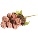 BUKIET 9 KACZEŃCY JESIENNYCH 40 CM KOLOR BRĄZOWY - obrazek 3