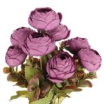 BUKIET 9 KACZEŃCY JESIENNYCH 40 CM KOLOR FIOLETOWY - obrazek 2